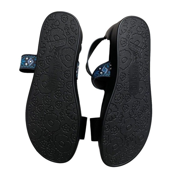 Alegria Sandal Size 38 US 8-8.5 Lucia Aqua Adjustable Cross-Strap Sandals - Picture 7 of 8